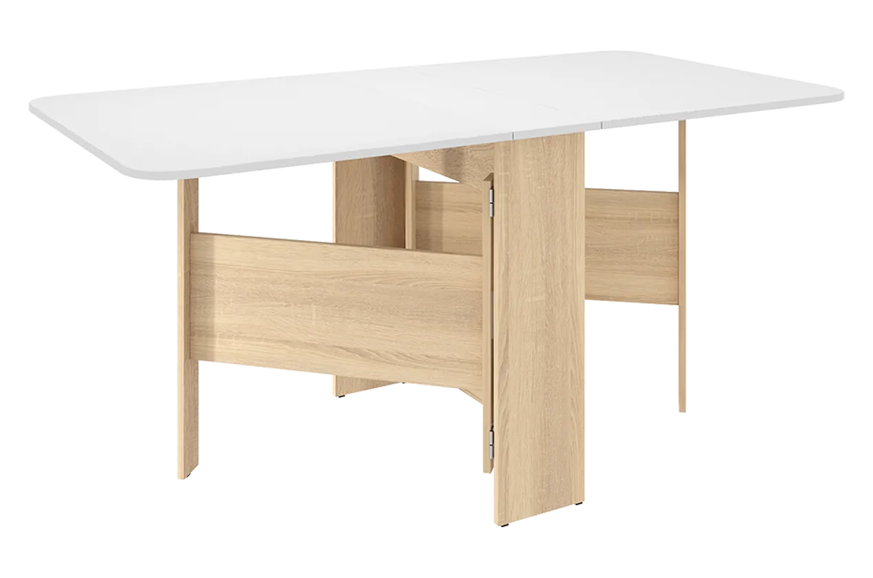 Стол-книжка раскладной Мечта 2 (дуб сонома/белый) в Пангоды - pangody.mebel-tymen.ru | фото