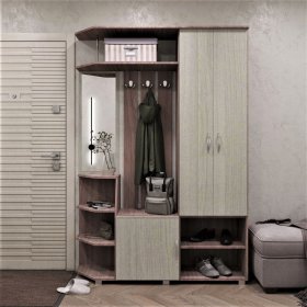 Прихожая Домино ясень шимо в Пангоды - pangody.mebel-tymen.ru | фото