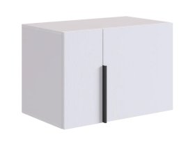 Антресоль двухдверная L600 Баско белое дерево в Пангоды - pangody.mebel-tymen.ru | фото