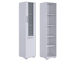 Стеллаж Лайт-2 белый/белый в Пангоды - pangody.mebel-tymen.ru | фото