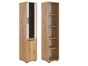 Стеллаж Лайт-2 дуб крафт золотой/белый в Пангоды - pangody.mebel-tymen.ru | фото