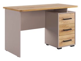 Стол компьютерный 1200 Лайт-2 кашемир/дуб крафт золотой в Пангоды - pangody.mebel-tymen.ru | фото