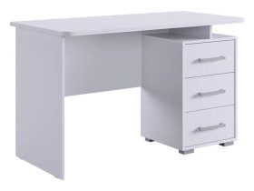 Стол компьютерный 1200 Лайт-2 белый/белый в Пангоды - pangody.mebel-tymen.ru | фото