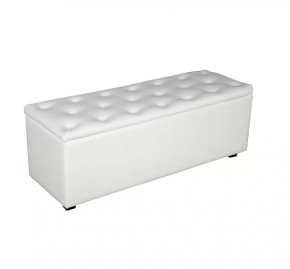 Банкетка Монако-2 (белый) в Пангоды - pangody.mebel-tymen.ru | фото