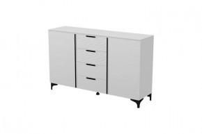 Брента Комод 4 ящика 2 двери Белый в Пангоды - pangody.mebel-tymen.ru | фото