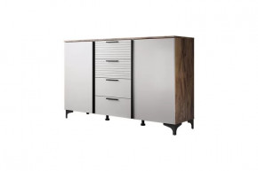 Брента Комод 4 ящика 2 двери Жемчуг в Пангоды - pangody.mebel-tymen.ru | фото