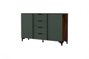 Брента Комод 4 ящика 2 двери Оливковый в Пангоды - pangody.mebel-tymen.ru | фото