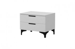 Брента Тумба прикроватная Белый в Пангоды - pangody.mebel-tymen.ru | фото