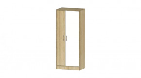 Детская Буратино Шкаф для одежды сонома/белый в Пангоды - pangody.mebel-tymen.ru | фото