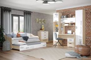 Детская Джуниор, набор №2, дуб сонома/белый в Пангоды - pangody.mebel-tymen.ru | фото