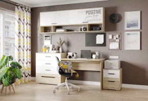 Детская Джуниор, набор №4, дуб сонома/белый в Пангоды - pangody.mebel-tymen.ru | фото