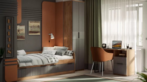 Детская «Хилтон» Дуб Крафт золотой, Графит матовый в Пангоды - pangody.mebel-tymen.ru | фото