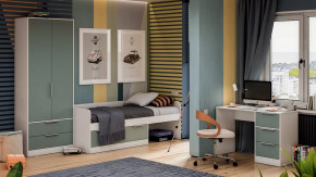 Детская «Марли» Белый, Серо-голубой в Пангоды - pangody.mebel-tymen.ru | фото