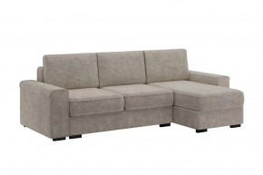 Диван-кровать угловой "Леон" жемчужно-серый в Пангоды - pangody.mebel-tymen.ru | фото