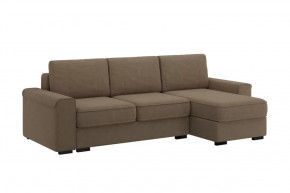 Диван-кровать угловой "Леон" песчаный в Пангоды - pangody.mebel-tymen.ru | фото