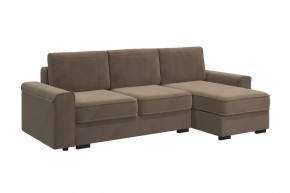 Диван-кровать угловой "Леон" серо-бежевый в Пангоды - pangody.mebel-tymen.ru | фото