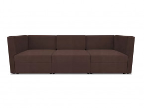 Диван модульный прямой Бергамо три секции Dream Chocolate кат. 3 в Пангоды - pangody.mebel-tymen.ru | фото