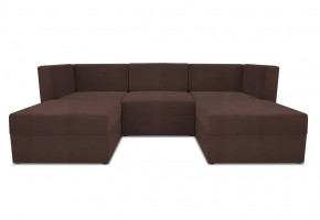 Диван модульный угловой Бергамо пять секций Dream Chocolate кат. 3 в Пангоды - pangody.mebel-tymen.ru | фото