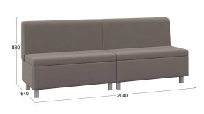 Диван прямой «Каир» ГН №3 Исп.2 Велюр Camaro 05 (мокко) в Пангоды - pangody.mebel-tymen.ru | фото