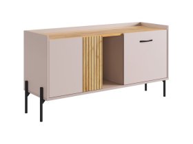 Тумба Доминика кашемир/дуб крафт золотой в Пангоды - pangody.mebel-tymen.ru | фото