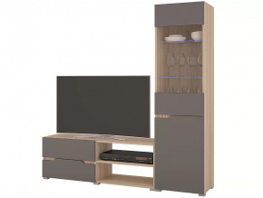 Гостиная Анталия 1 Сонома-Графит софт в Пангоды - pangody.mebel-tymen.ru | фото