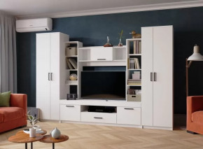 Гостиная СИДНЕЙ-2 (ш3000*г470*в2000мм), ЛДСП Белый в Пангоды - pangody.mebel-tymen.ru | фото