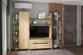 Гостиная Тиана-3 (Дуб Сонома) в Пангоды - pangody.mebel-tymen.ru | фото