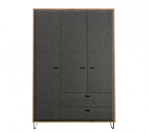 GRACE шкаф SZF3D2S (Дуб наварра/Графит) в Пангоды - pangody.mebel-tymen.ru | фото