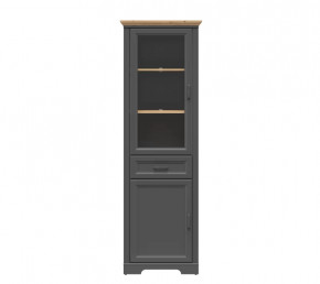 JASMIN шкаф REG1W1D1S (Графит/ Дуб артизан) в Пангоды - pangody.mebel-tymen.ru | фото