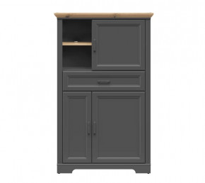 JASMIN шкаф REG3D1S (Графит/ Дуб артизан) в Пангоды - pangody.mebel-tymen.ru | фото