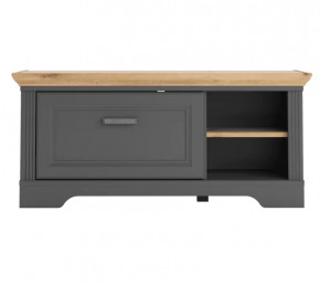 JASMIN тумба KOM1S (Графит/ Дуб артизан ) в Пангоды - pangody.mebel-tymen.ru | фото