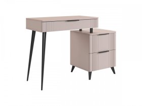 Туалетный столик (без зеркала) Катрин кашемир/фрапучино матовый в Пангоды - pangody.mebel-tymen.ru | фото