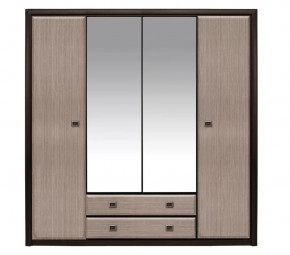 КОЕН шкаф с зеркалом SZF4D2S (Венге/Штрокс) в Пангоды - pangody.mebel-tymen.ru | фото