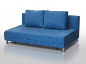 Диван Комфорт Лайт без подлокотников 2 подушки denim в Пангоды - pangody.mebel-tymen.ru | фото