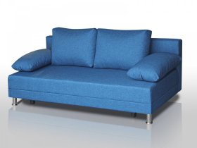 Диван Комфорт без подлокотников 4 подушки denim в Пангоды - pangody.mebel-tymen.ru | фото