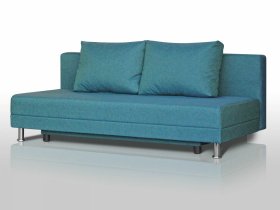 Диван Комфорт Лайт без подлокотников 2 подушки азур в Пангоды - pangody.mebel-tymen.ru | фото