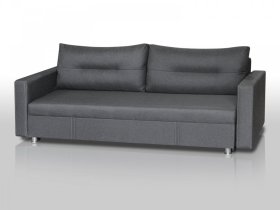 Диван Комфорт с прямыми подлокотниками графит в Пангоды - pangody.mebel-tymen.ru | фото