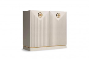 Комод 2-дверный "Капри" Сатин/Сатин в Пангоды - pangody.mebel-tymen.ru | фото