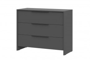 Комод 3 ящика Камелия 1 Серия 2, графит в Пангоды - pangody.mebel-tymen.ru | фото