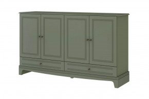 Комод 4 двери + 2 ящика Лорето Лак Зелёный самшит в Пангоды - pangody.mebel-tymen.ru | фото