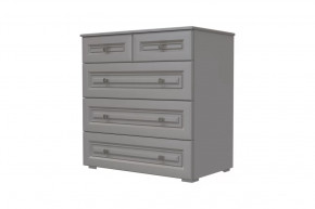 Комод 5 ящиков Олимп Серый шифер/Антрацит в Пангоды - pangody.mebel-tymen.ru | фото