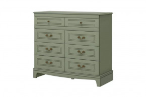 Комод 8 ящиков Лорето Лак Зелёный самшит в Пангоды - pangody.mebel-tymen.ru | фото