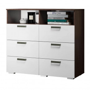 Комод Азаро венге/белый глянец в Пангоды - pangody.mebel-tymen.ru | фото