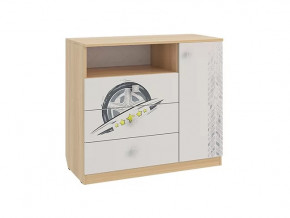 Комод Форсаж дуб сонома/белый в Пангоды - pangody.mebel-tymen.ru | фото