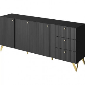 Комод КД-1 Reno Чёрный НК-мебель в Пангоды - pangody.mebel-tymen.ru | фото