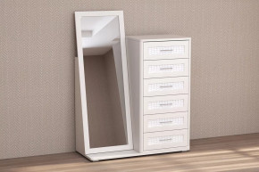 Комод Кэт-4, 6 ящиков с зеркалом Диал в Пангоды - pangody.mebel-tymen.ru | фото