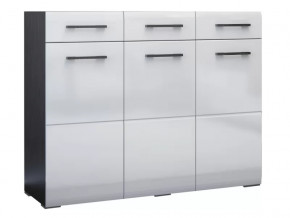 Комод Ненси Венге-Белый глянец в Пангоды - pangody.mebel-tymen.ru | фото