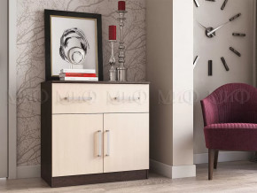 Комод с ящиком 2-мя дверьми Басямиф, дуб беленый/венге в Пангоды - pangody.mebel-tymen.ru | фото