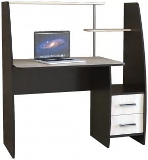 Компьютерный стол КЛ №6.2 Венге/Дуб молочный в Пангоды - pangody.mebel-tymen.ru | фото