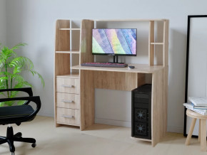 Компьютерный стол КЛ №6.3 Дуб баррик в Пангоды - pangody.mebel-tymen.ru | фото